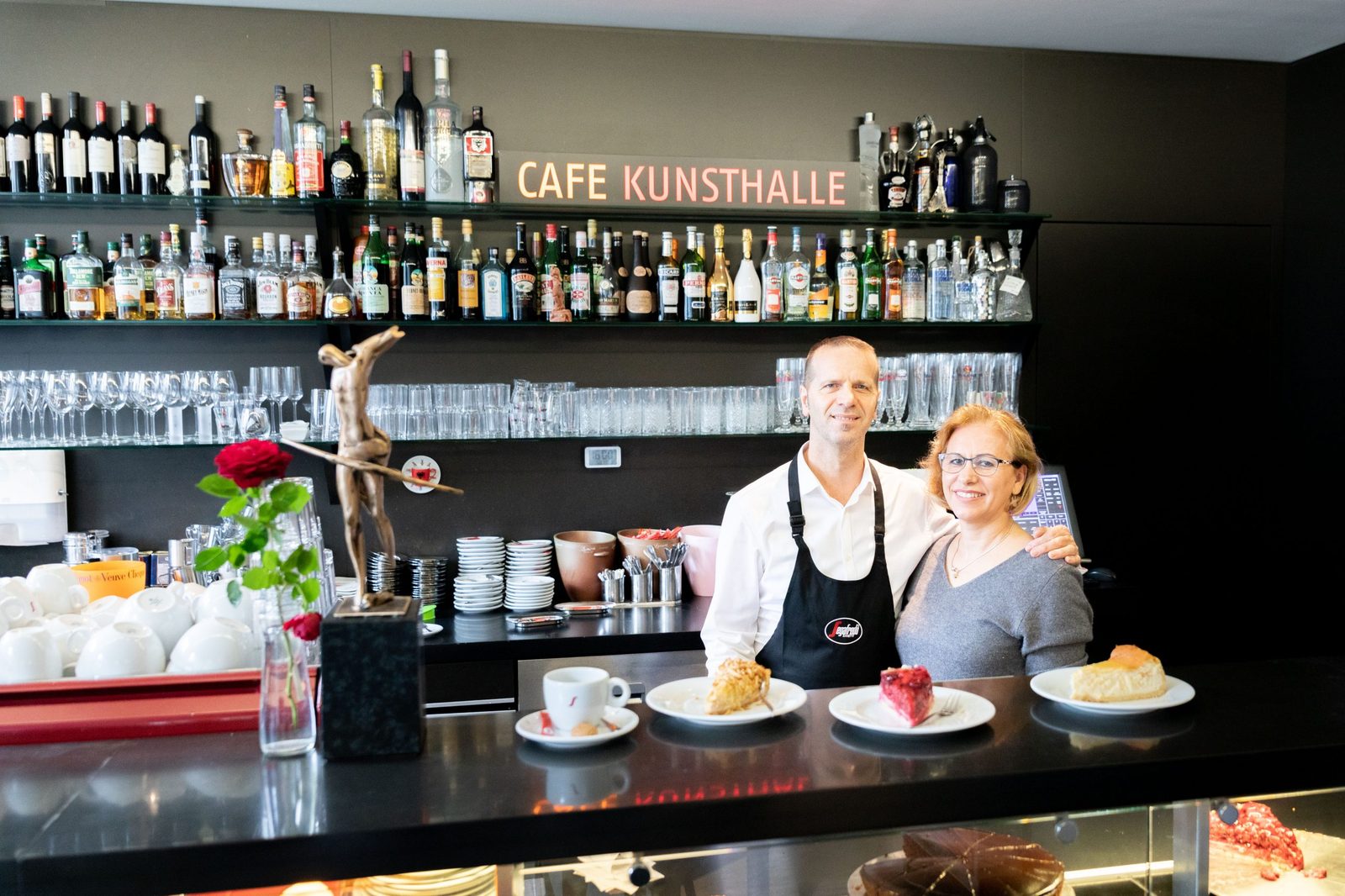 Die Gastgeber des Café Kunsthalle